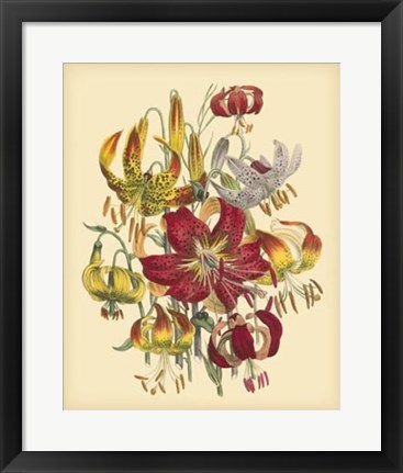 Framed Garden Bouquet III Print