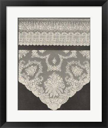 Framed Vintage Lace III Print