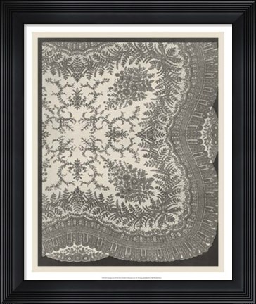 Framed Vintage Lace IV Print