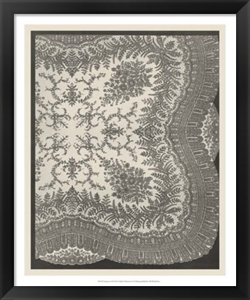 Framed Vintage Lace IV Print