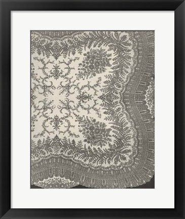 Framed Vintage Lace IV Print