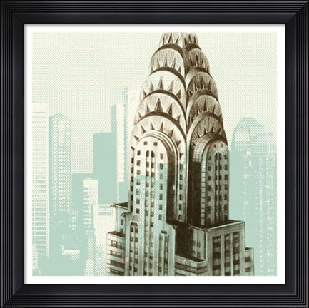 Framed Architectural Overlay I Print