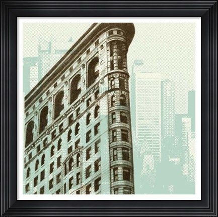 Framed Architectural Overlay II Print