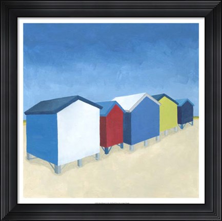 Framed Beach Retreat I Print