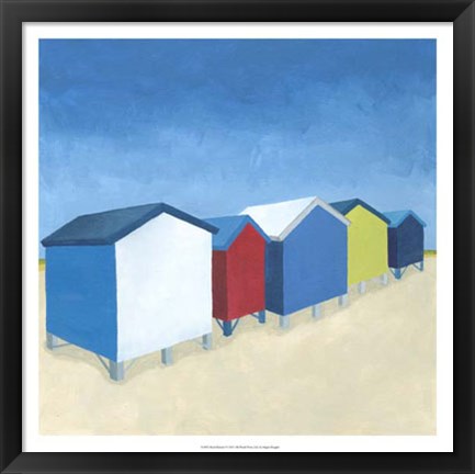 Framed Beach Retreat I Print