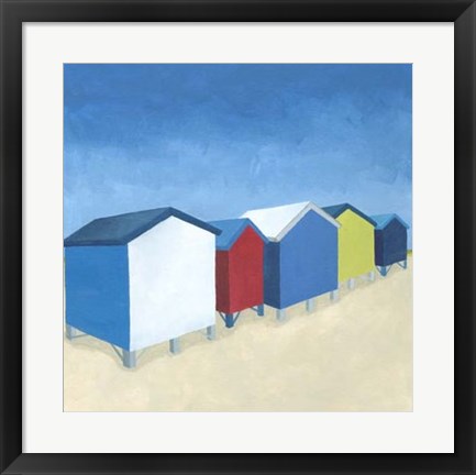 Framed Beach Retreat I Print