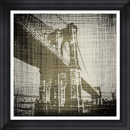 Framed Bridges of New York I Print