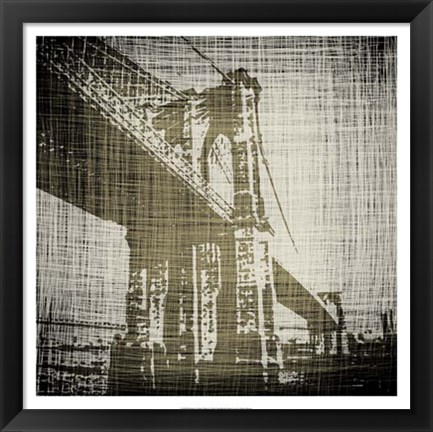 Framed Bridges of New York I Print