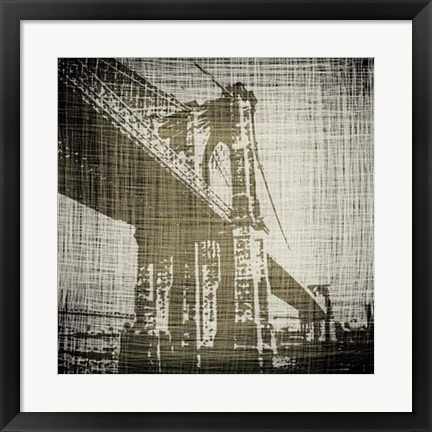 Framed Bridges of New York I Print