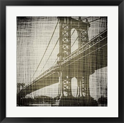 Framed Bridges of New York II Print