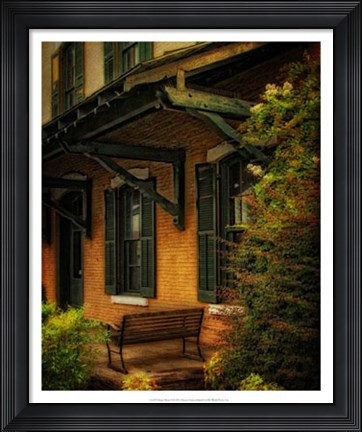 Framed Depot Bench II Print
