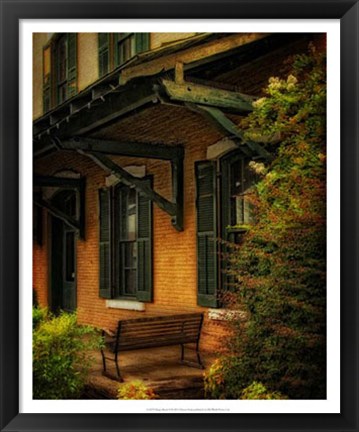 Framed Depot Bench II Print