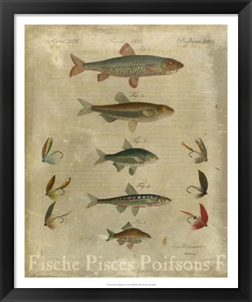 Framed Pisces Composition I Print