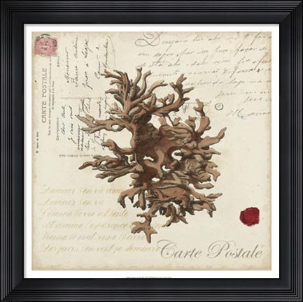 Framed Romance du Mer III Print