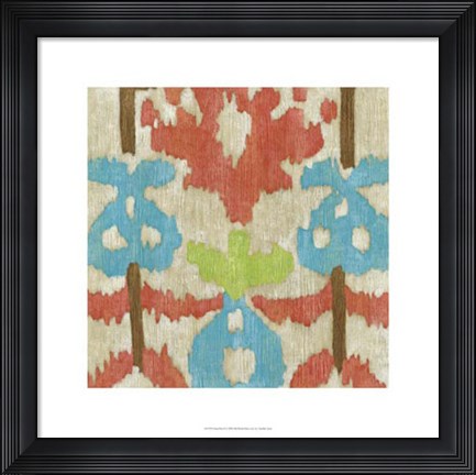Framed Island Ikat II Print