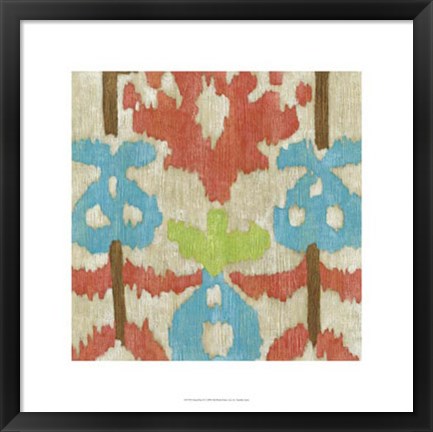 Framed Island Ikat II Print