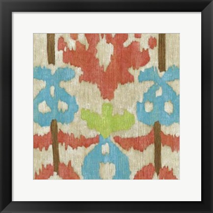 Framed Island Ikat II Print