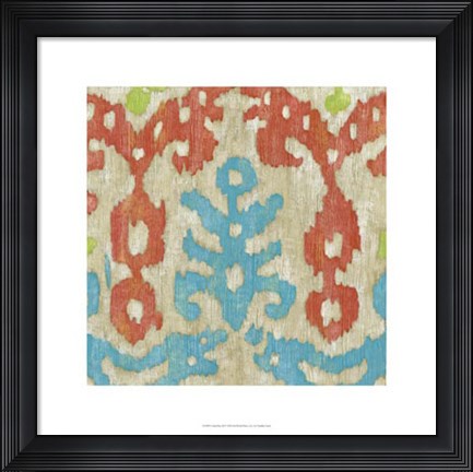 Framed Island Ikat III Print