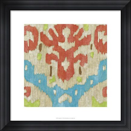 Framed Island Ikat IV Print