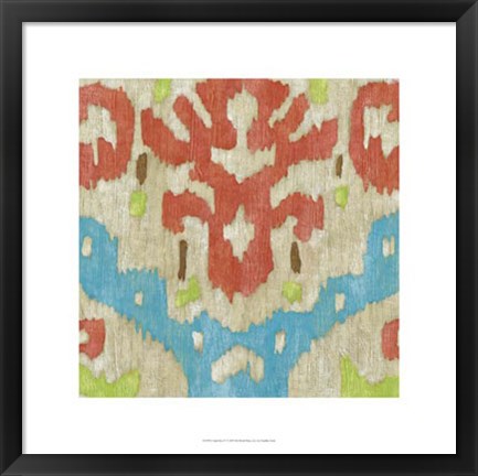 Framed Island Ikat IV Print