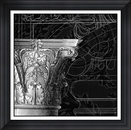 Framed Graphic Cornice IV Print