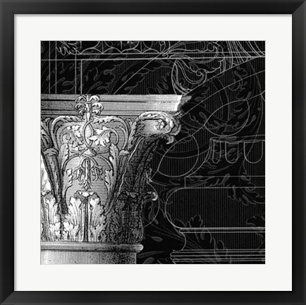 Framed Graphic Cornice IV Print