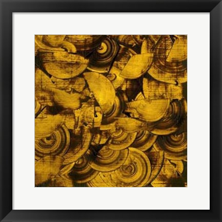 Framed Nautilus in Gold II Print