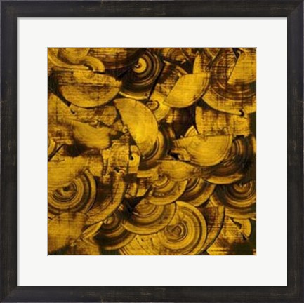 Framed Nautilus in Gold II Print