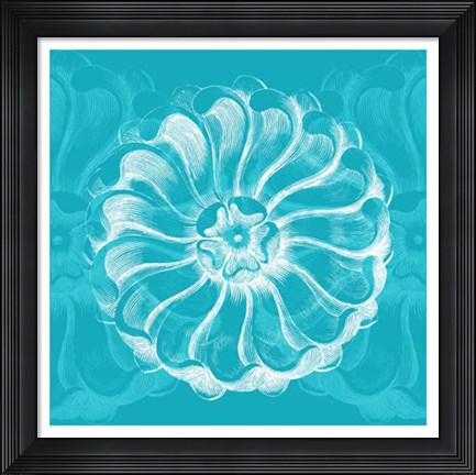 Framed Chromatic Rosette III Print