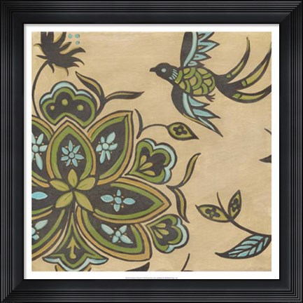 Framed Heirloom Floral IV Print