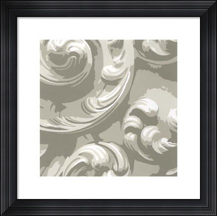 Framed Decorative Relief I Print