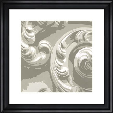 Framed Decorative Relief II Print