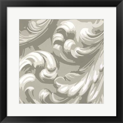 Framed Decorative Relief III Print