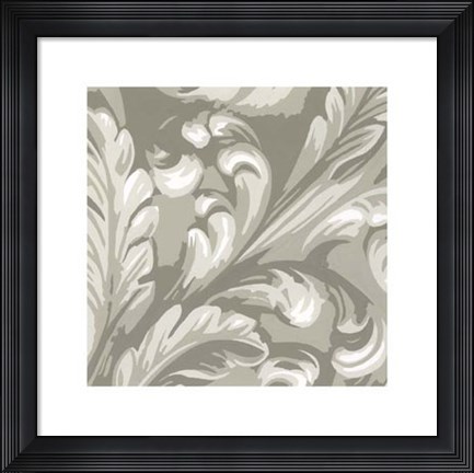 Framed Decorative Relief IV Print