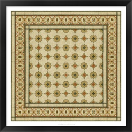 Framed Italian Mosaic II Print