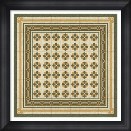 Framed Italian Mosaic IV Print