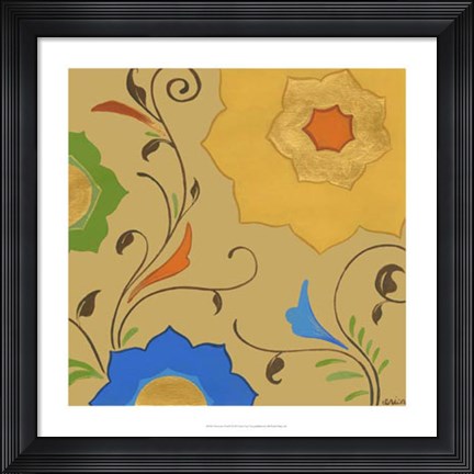 Framed Moroccan Floral II Print