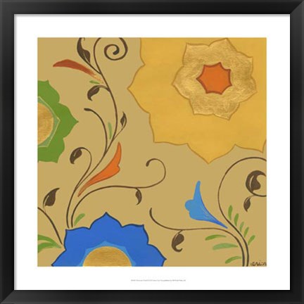 Framed Moroccan Floral II Print