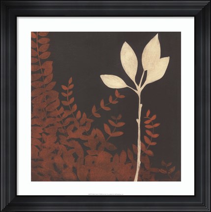 Framed Garden Cameo I Print