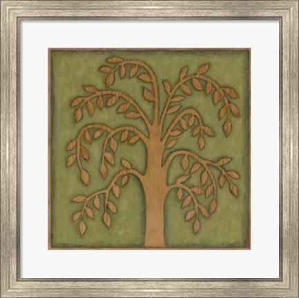 Framed Arbor Woodcut II Print