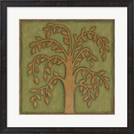 Framed Arbor Woodcut II Print