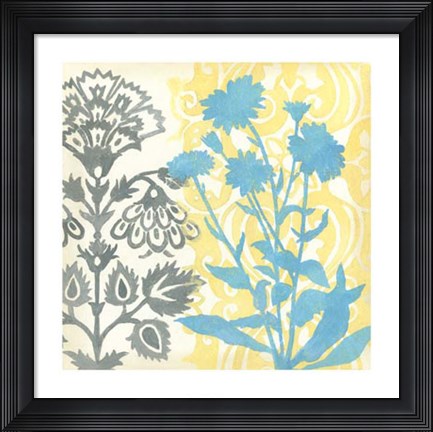 Framed Floral Triad II Print