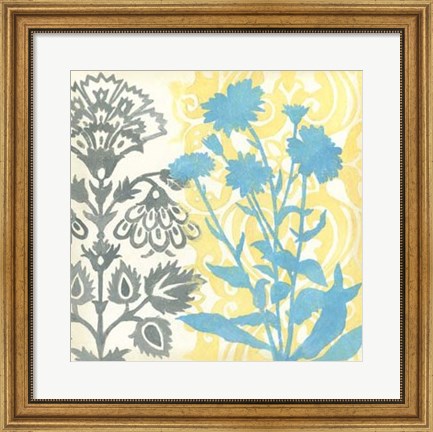 Framed Floral Triad II Print