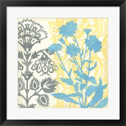 Framed Floral Triad II Print