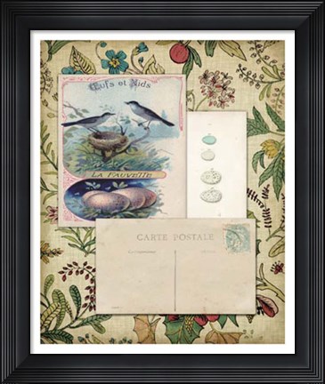 Framed Romantic Ephemera IV Print