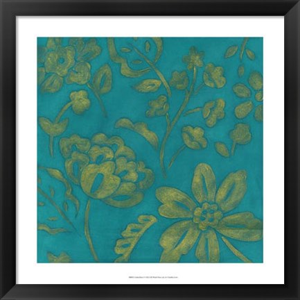 Framed Gilded Batik I Print