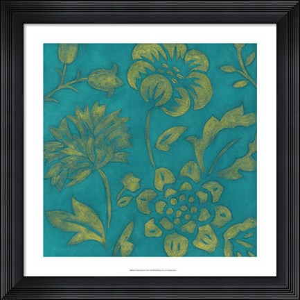 Framed Gilded Batik II Print