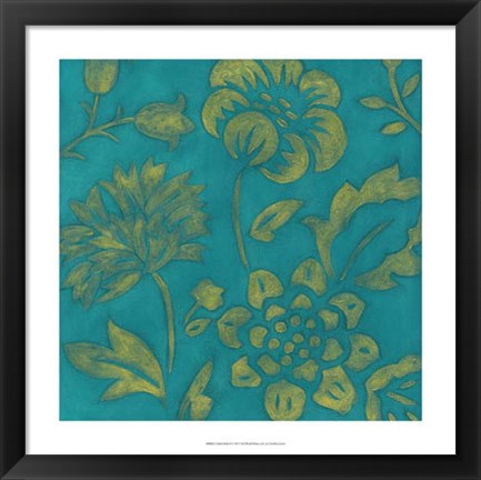 Framed Gilded Batik II Print