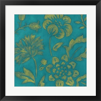 Framed Gilded Batik II Print