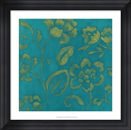 Framed Gilded Batik III Print